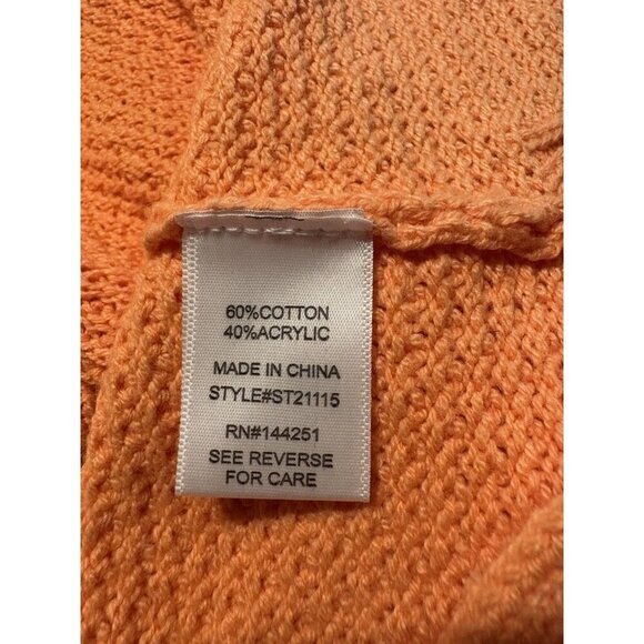 Sincerely Jules Knit Lounge Set Shorts Orange Size Large Cottagecore Lagenlook - Picture 10 of 10